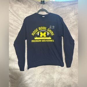 Hanes Michigan Wolverines 2024 Rose Bowl Game Long Sleeve T-Shirt